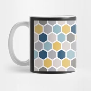 Pastel Honeycomb Pattern Mug